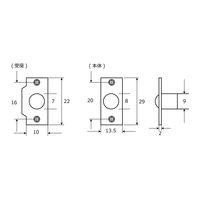 和気産業 玉ゴンベ 長座 8mm VB-058 1セット(22個)（直送品）