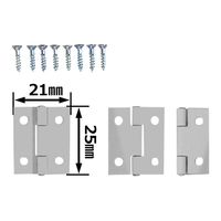 和気産業 薄口カラー丁番 25mm シロ VE-025 1セット(14個)（直送品）