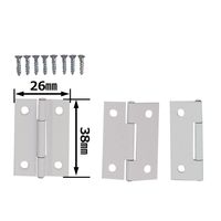 和気産業 薄口カラー丁番 38mm シロ VE-027 1セット(12個)（直送品）