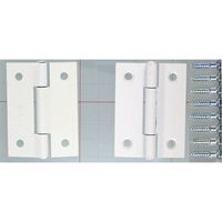 和気産業 厚口カラー丁番 51mm シロ VE-028 1セット(12個)（直送品）