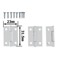 和気産業 薄口カラー丁番 32mm シロ VE-026 1セット(14個)（直送品）