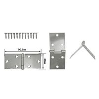 和気産業 ステン横長丁番 38mm VF-012 1セット(4個)（直送品）