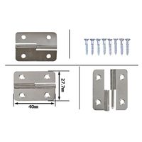 和気産業 鉄抜丁番左ヌキ クローム VF-101 1セット(10個)（直送品）