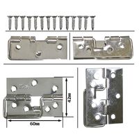 和気産業 ステン丁番掛金 60mm VF-107 1セット(4個)（直送品）