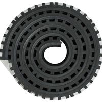 和気産業 防振ゴム ロング 10mmx50mmx1000mm BGL-01 1セット(6枚:1枚×6個)（直送品）