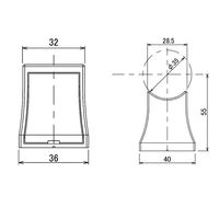 和気産業 ぬくもり手すりNLT 直受 NLT02W ホワイト 1セット(4個)（直送品）