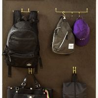 和気産業 Kabette(カベッテ) J型フック 黒 KA-F02 1セット(8個)（直送品）