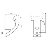 和気産業 ぬくもり手すりNLT 受金具 壁受 シルバー NLT01S 1セット(4セット)（直送品）