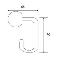 和気産業 菊帽子掛 小 SH-219 1セット(4個)（直送品）