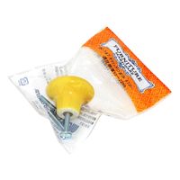 和気産業 セラミックつまみ イエロー 40mm×28mm×23mm IK-147 1セット(10個)（直送品）