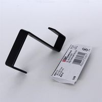 和気産業 ツヤ消し黒 Z型金具 15×34×75mm WAP-343 1セット(12個)（直送品）