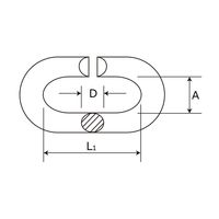 アイアイ ステンCリンク 6mm 15-717 1セット(16個)（直送品）