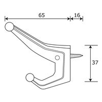 和気産業 PC帽子掛 青 BK-363 1セット(42個)（直送品）