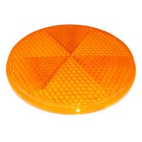 和気産業 リフレクター Rー100 直径110mm オレンジ Z-15 1セット(10個)（直送品）