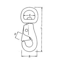 和気産業 回転ナスカン NO.3142 7/8インチ BK-592 1セット(6個)（直送品）