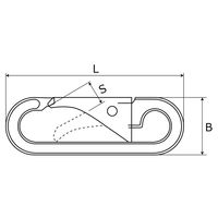 和気産業 チェーンフック BK-732 1セット(4個)（直送品）