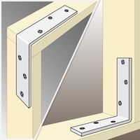 和気産業 ユニクロワイド隅金 横150mmX縦150mmX幅32mm BK-835 1セット(6個)（直送品）