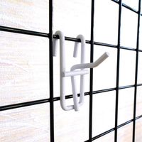 和気産業 メッシュパネル専用 メッシュフック 白 サイズ30mm 3本 EMP200 1セット(18本:3本×6袋)（直送品）