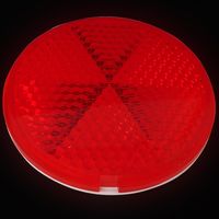 和気産業 リフレクター Rー80 直径80mm レッド Z-14 1セット(10個)（直送品）