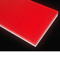 和気産業 リフレクター Reー100 100×50mm レッド Z-53 1セット(6個)（直送品）