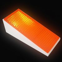 和気産業 リフレクター Reー773LD 75×33×26mm オレンジ Z-45 1セット(4個)（直送品）