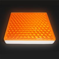 和気産業 リフレクター Sー50 50mm オレンジ Z-24 1セット(8個)（直送品）