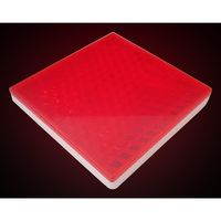 和気産業 リフレクター Sー50 50mm レッド Z-26 1セット(8個)（直送品）