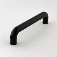 和気産業 PC丸棒ハンドル 黒 120mm BH1149 1セット(18個)（直送品）