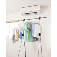 パール金属 コンパクトフォールディングハンガー ブラック N-7609 1個