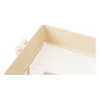 パール金属 3段ローリングカート ベージュ N-8367 1個（直送品）