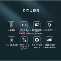 WUBEN アルミキャスト製高輝度ポケットライト グラデーション X2-GD 1個（直送品）