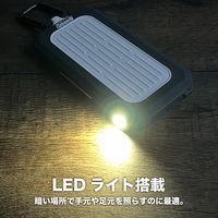 モバイルバッテリー 10000mAh 防水 防塵 IP67準拠 LEDライト フック付 グレー 1個 Coleman
