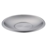 カンダ メタル丼 ラテカップ&ソーサーセット ステンレスつや消仕様 387740 1セット(カップ・ソーサー各