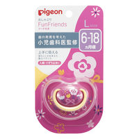 ピジョン おしゃぶり Fun Friendly（ファンフレンドリー） 6～18ヵ月頃 L フラワー柄 1個
