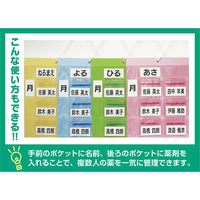 金鵄製作所 おくすりカレンダーKWP2-32-YL イエロー(Wポケット)20枚/箱 76250-076 1箱（20枚入）