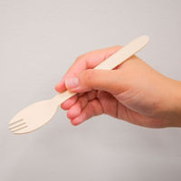 中村 木製 フォークスプーン 未晒紙完封 50本入 60点 00679320 1セット(60点入)（直送品）