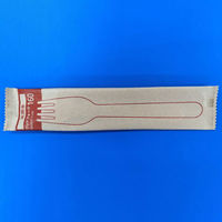 木製 ウッドフォーク160 単袋 紙包装　3000枚(100枚×30) 605559 ホウケン産業（直送品）