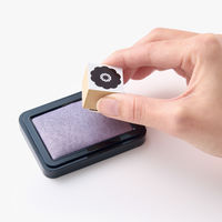 シヤチハタ スタンプ台 いろもよう 光彩 桃色 HAC-1G-LP 1個