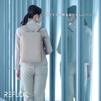 リュック ビジネスリュック 2way 薄型 撥水加工 14インチノートPC グレージュ BM-UMBP01GY エレコム 1個