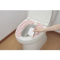 サンコー 消臭ベンザシート チェック KI-07 日本製 洗える ずれない おくだけ吸着 消臭 1個（直送品）