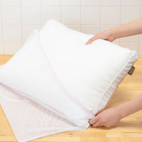 西川 ホテルテイストマシュマロタッチまくら 丸洗い 高さ調節可能 ダニを通しにくい やわらか 2433-10463 1個