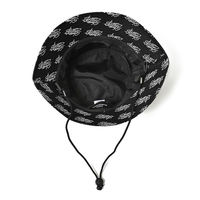 クアルトユナイテッド 総柄ロゴバケットハット　BLK　F KG007MEN-E 1点（直送品）