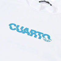 クアルトユナイテッド ネオングラフィティロゴモックネック　WHT　M A0198MEN-E 1点（直送品）