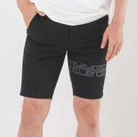 クアルトユナイテッド ドライタッチロゴハーフパンツ　BLK　XL A0196MEN-E 1点（直送品）