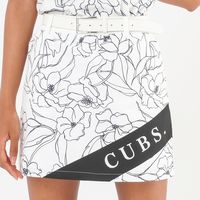 クアルトユナイテッド モノトーン花柄スカート　WHT　M A0186-B 1点（直送品）