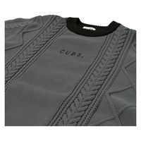 クアルトユナイテッド ケーブル切替ニットトップス　CHARCOAL　XL M3460MEN 1点（直送品）