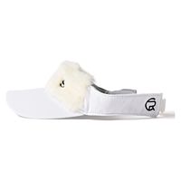 クアルトユナイテッド 切替ファーサンバイザー　IVORY　F U8059 1点（直送品）