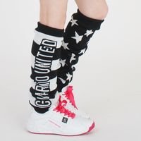 クアルトユナイテッド アシンメトリーニットレッグウォーマー　BLK　F U8056 1点（直送品）