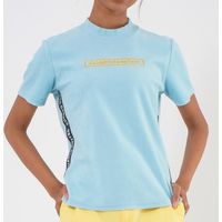 クアルトユナイテッド パイル地半袖トップス　SAX　L K6004 1点（直送品）