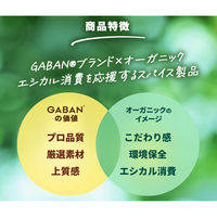 GABAN オーガニック ホワイトペパー パウダー 13g 1個 ハウス食品 有機JAS認証 チャック付